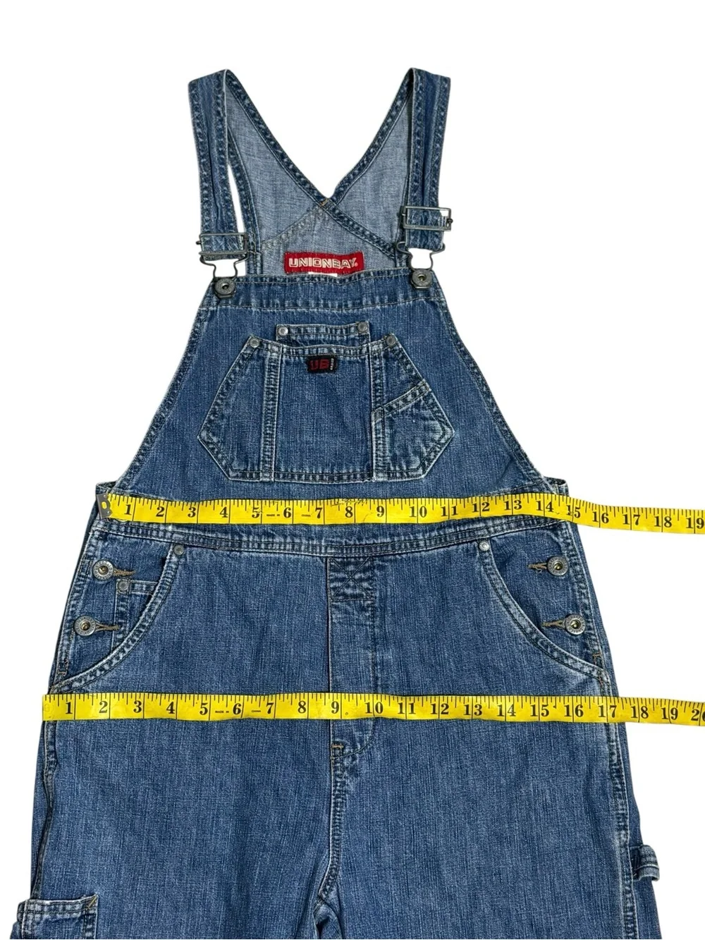 Vintage 90s UNIONBAY Denim Overalls Carpenter Baggy Y2K Grunge Blue Fits Small